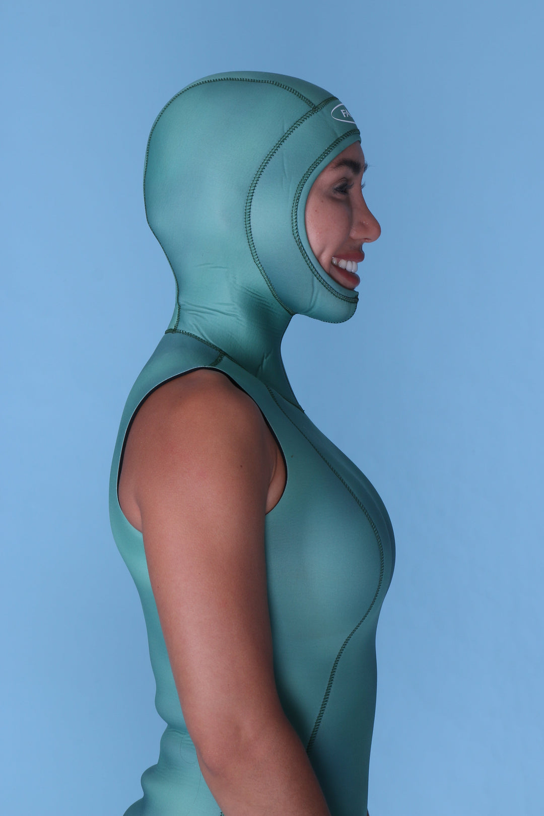 Open-Cell Hooded Vest Wetsuit- 3mm Emerald Green