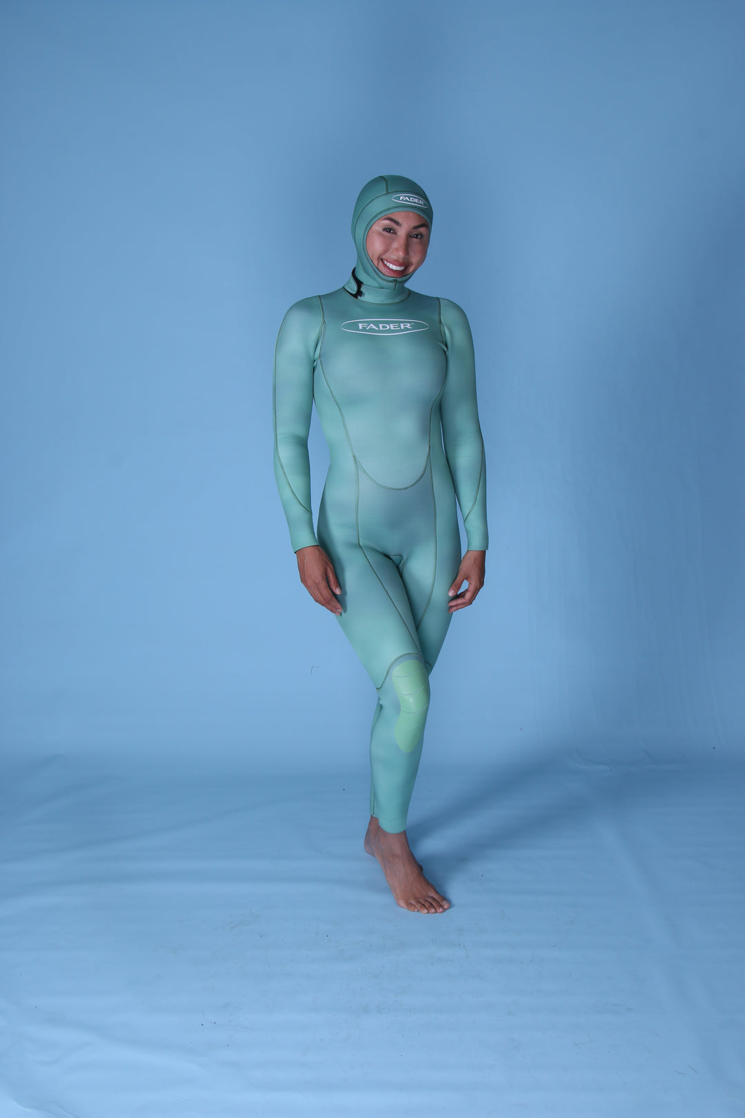 Open-Cell Hooded Vest Wetsuit- 3mm Emerald Green