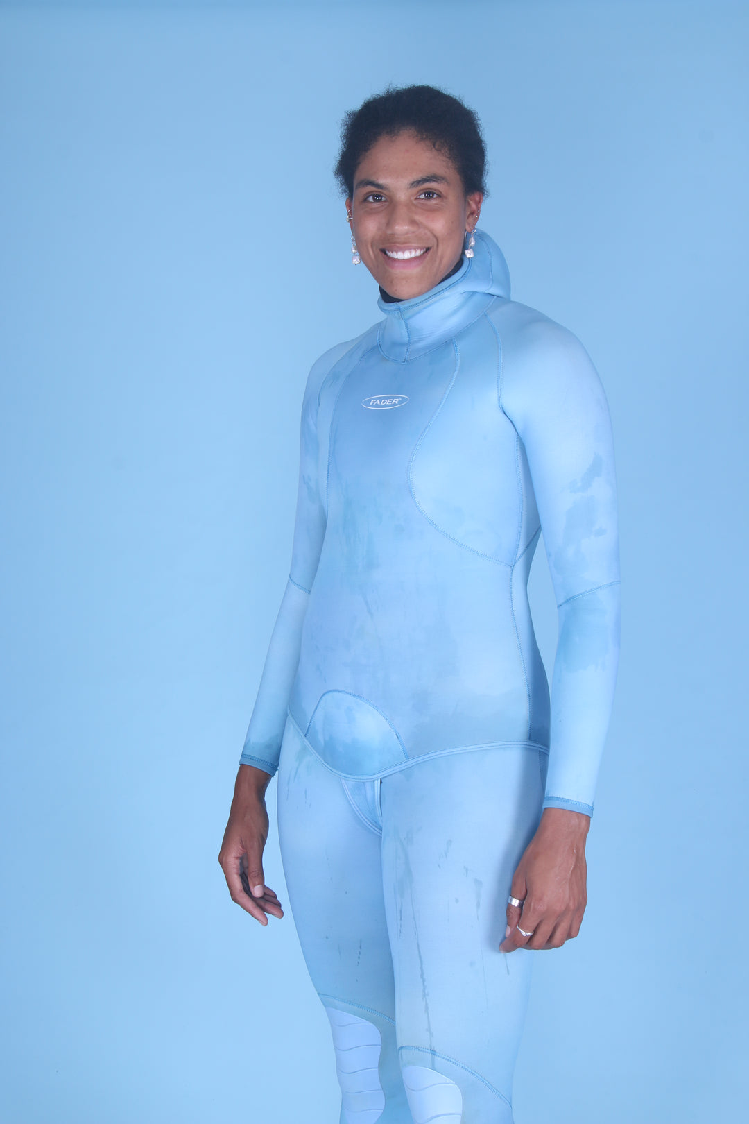 Open Cell 2-Piece Free Dive Wetsuit- Sapphire Blue