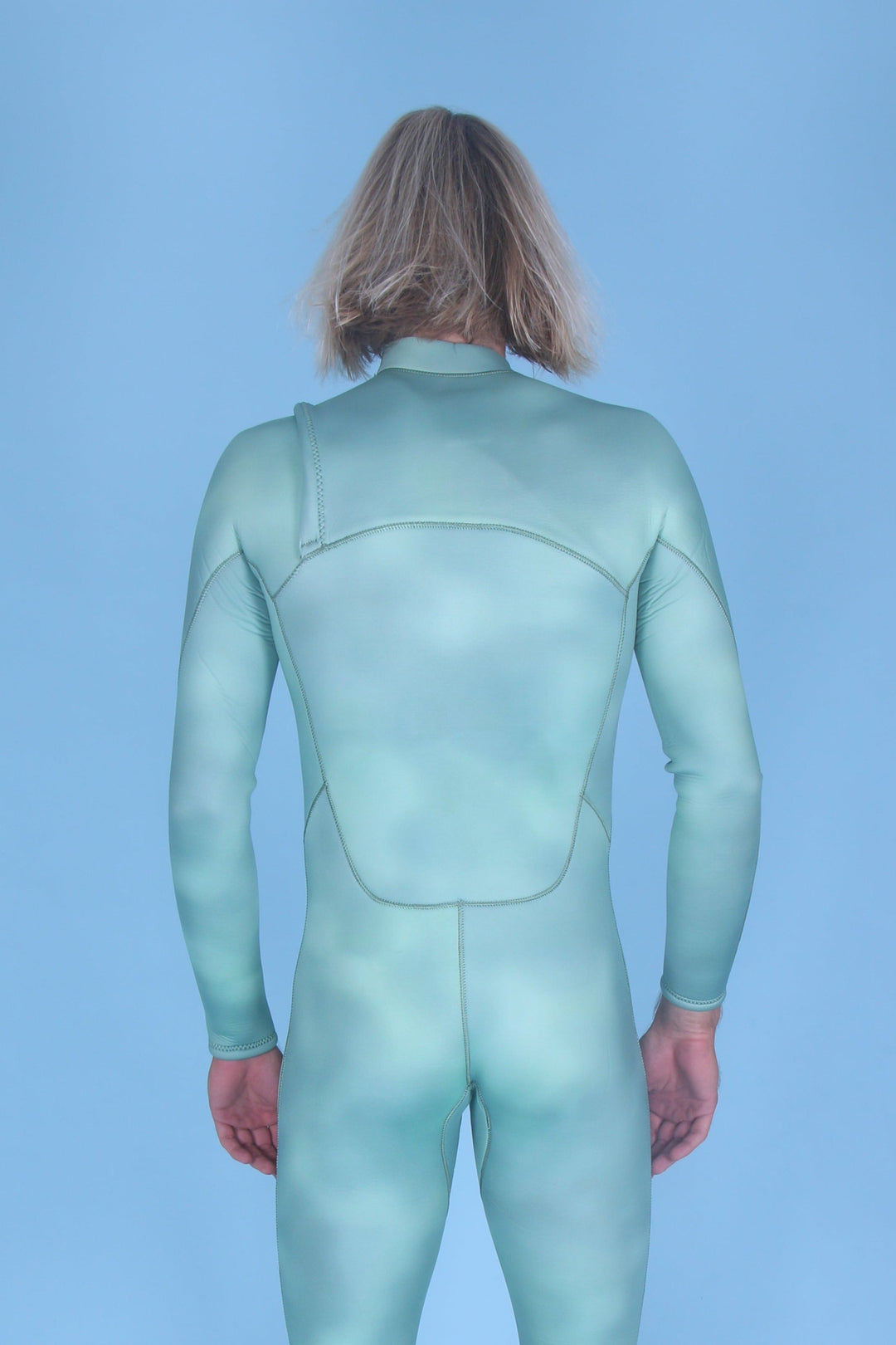 Chest-Zip Steamer Wetsuit- 2.5mm Emerald Green