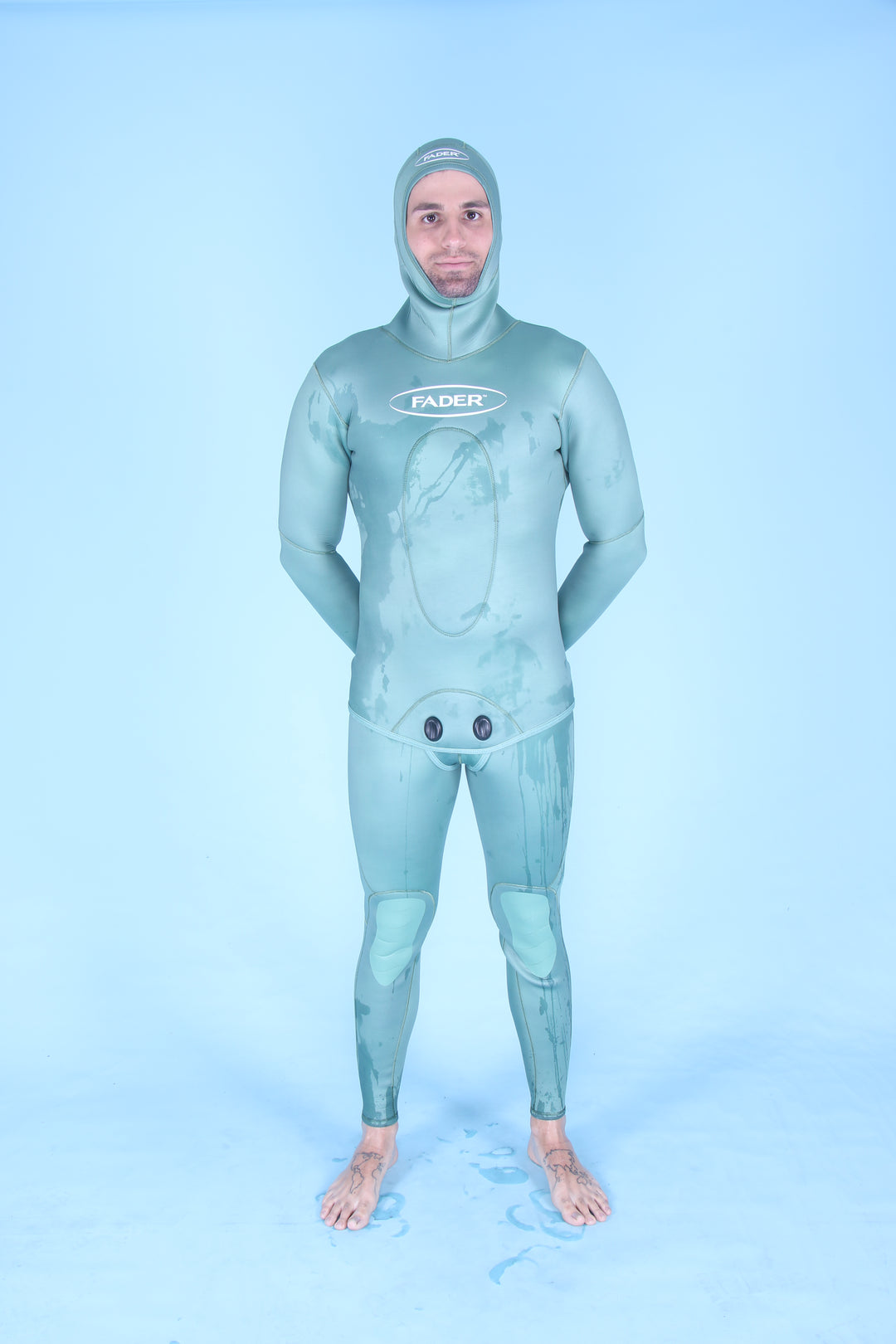 Open Cell 2-Piece Dive Wetsuit- Emerald Green