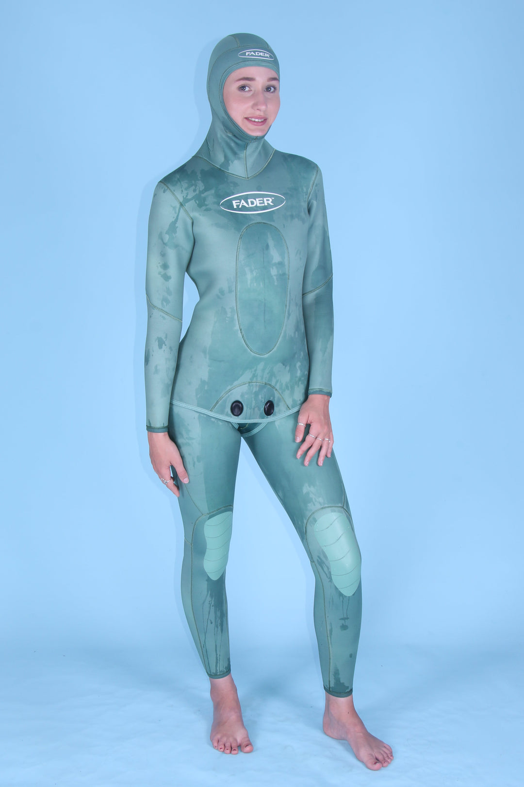 Open Cell 2-Piece Wetsuit- Emerald Green