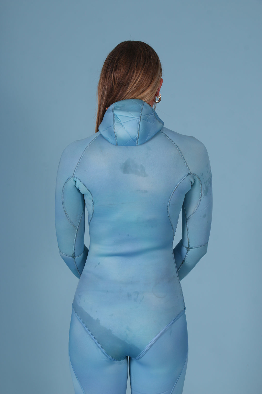 Open Cell 2-Piece Free Dive Wetsuit- Sapphire Blue