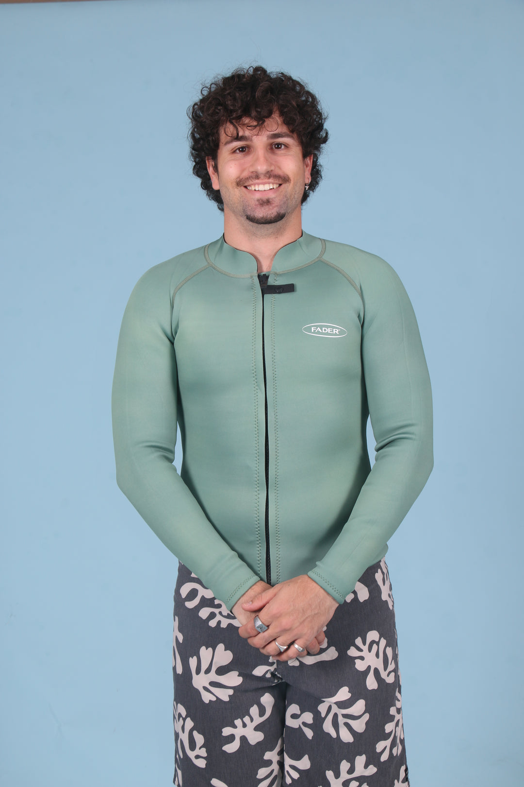Mens Wetsuit Jacket- Green 2mm
