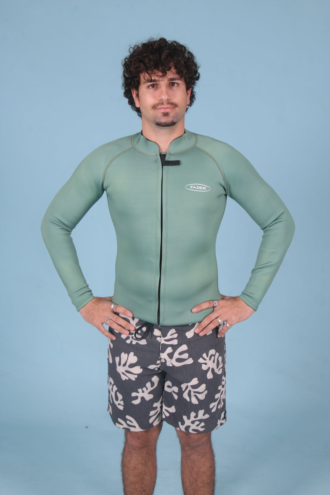 Mens Wetsuit Jacket- Green 2mm