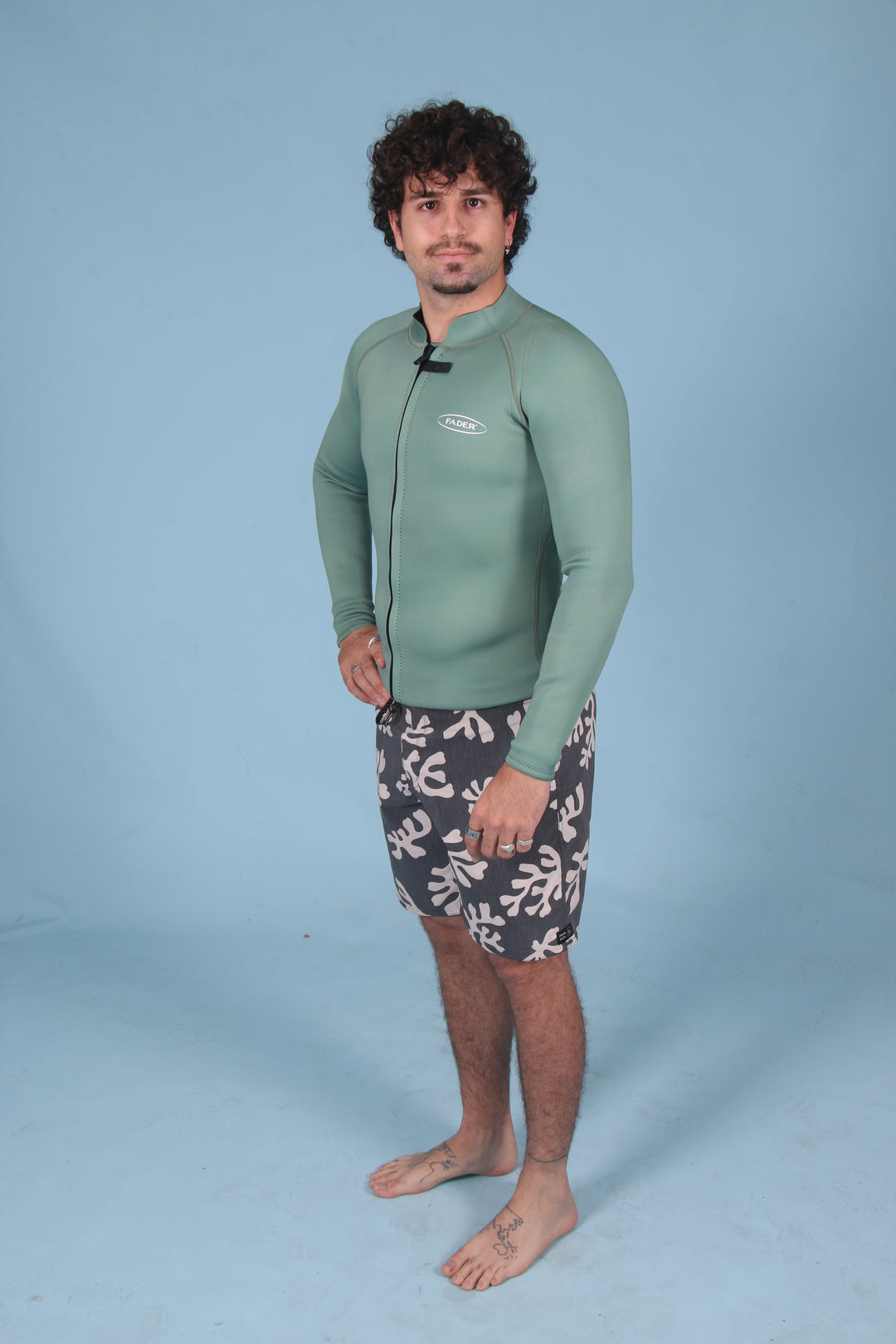 Mens Wetsuit Jacket- Green 2mm