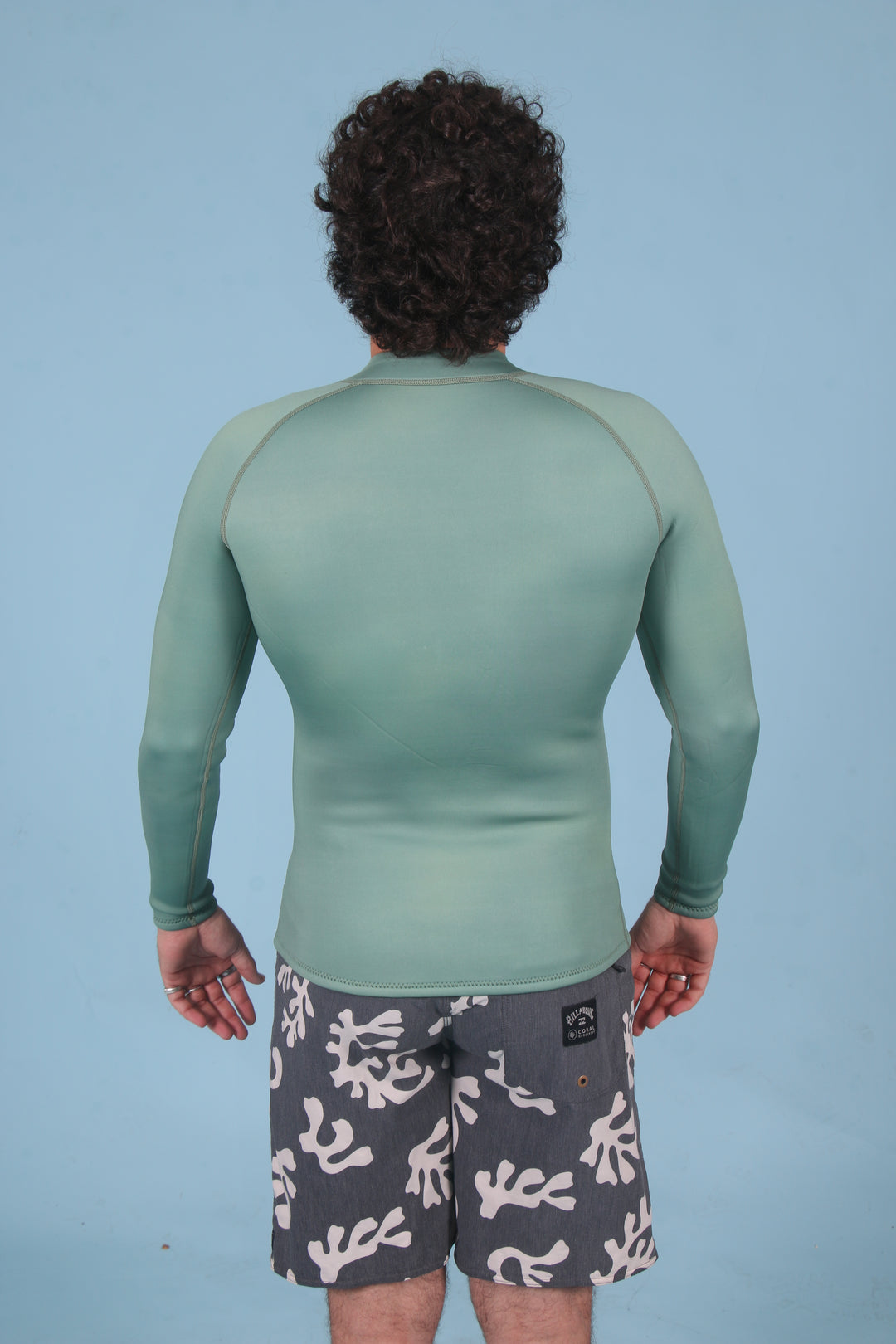 Mens Wetsuit Jacket- Green 2mm