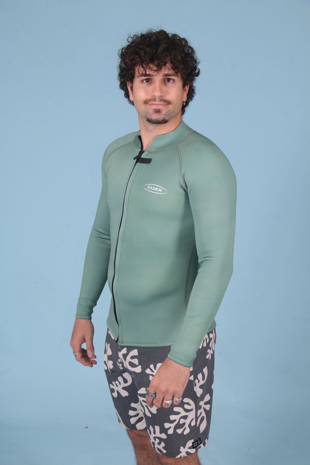 Mens Wetsuit Jacket- Green 2mm