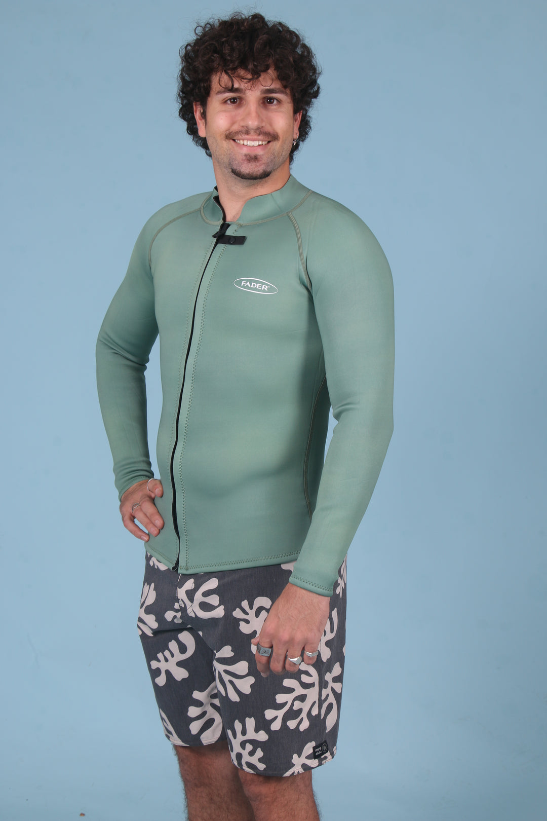 Mens Wetsuit Jacket- Green 2mm