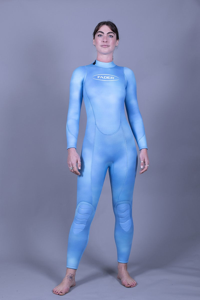 Back-Zip Steamer Wetsuit- 3/2.5mm Sapphire Blue