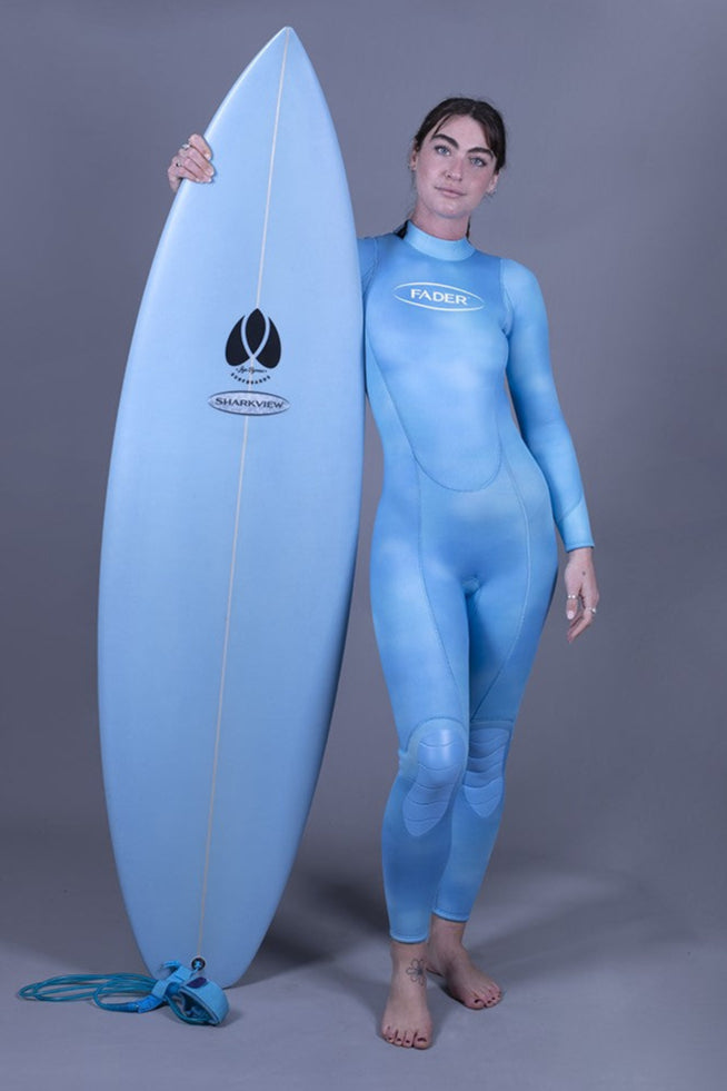 Back-Zip Steamer Wetsuit- 3/2.5mm Sapphire Blue