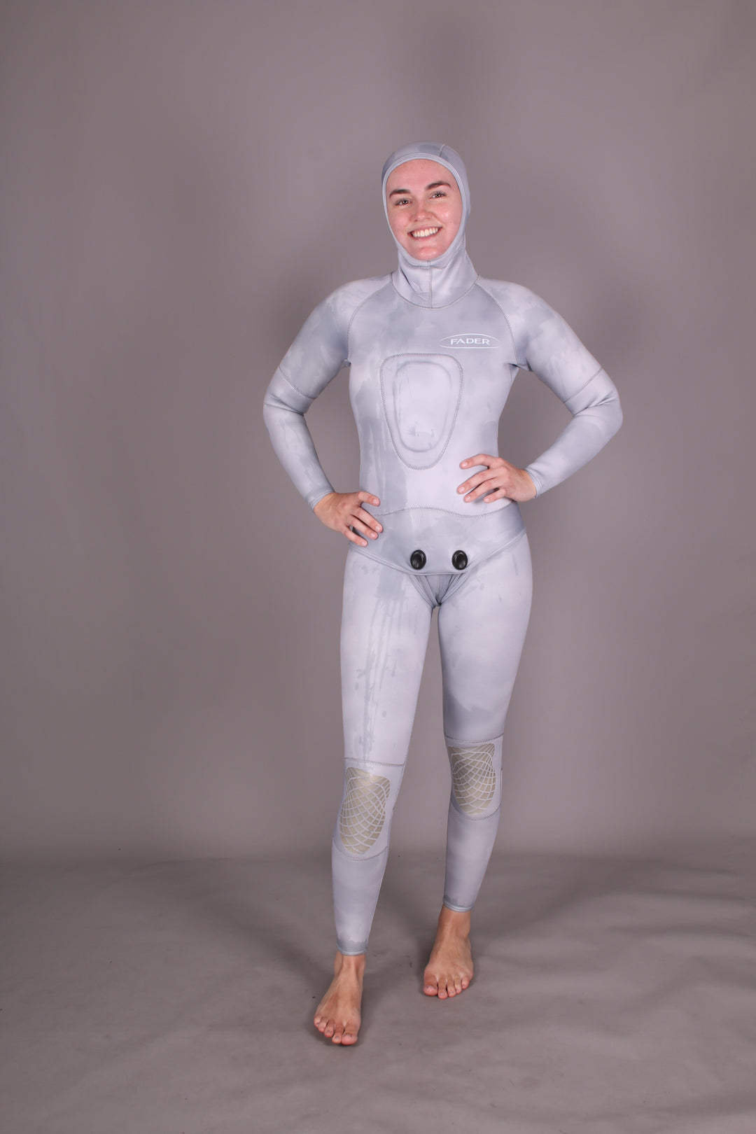 Open Cell 2-Piece Wetsuit- 3mm Pearl Grey