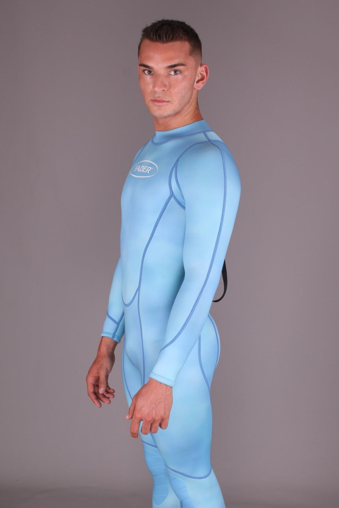 Back-Zip Steamer Wetsuit- 3/2.5mm Sapphire Blue