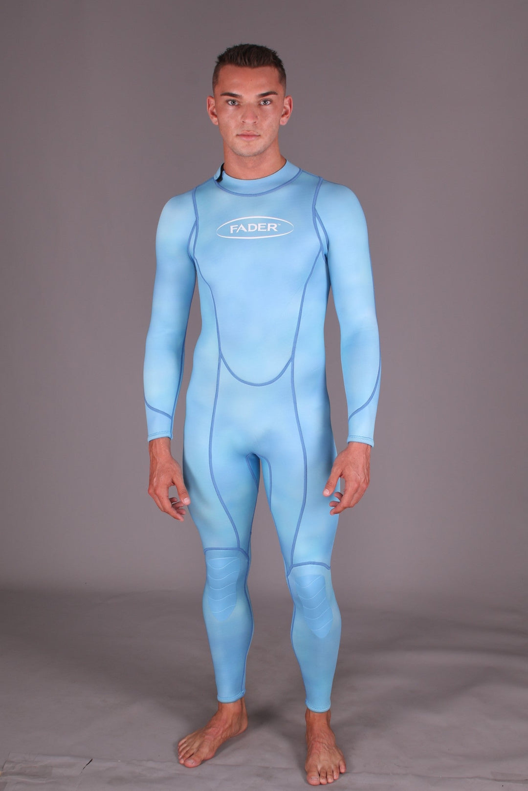 Back-Zip Steamer Wetsuit- 3/2.5mm Sapphire Blue