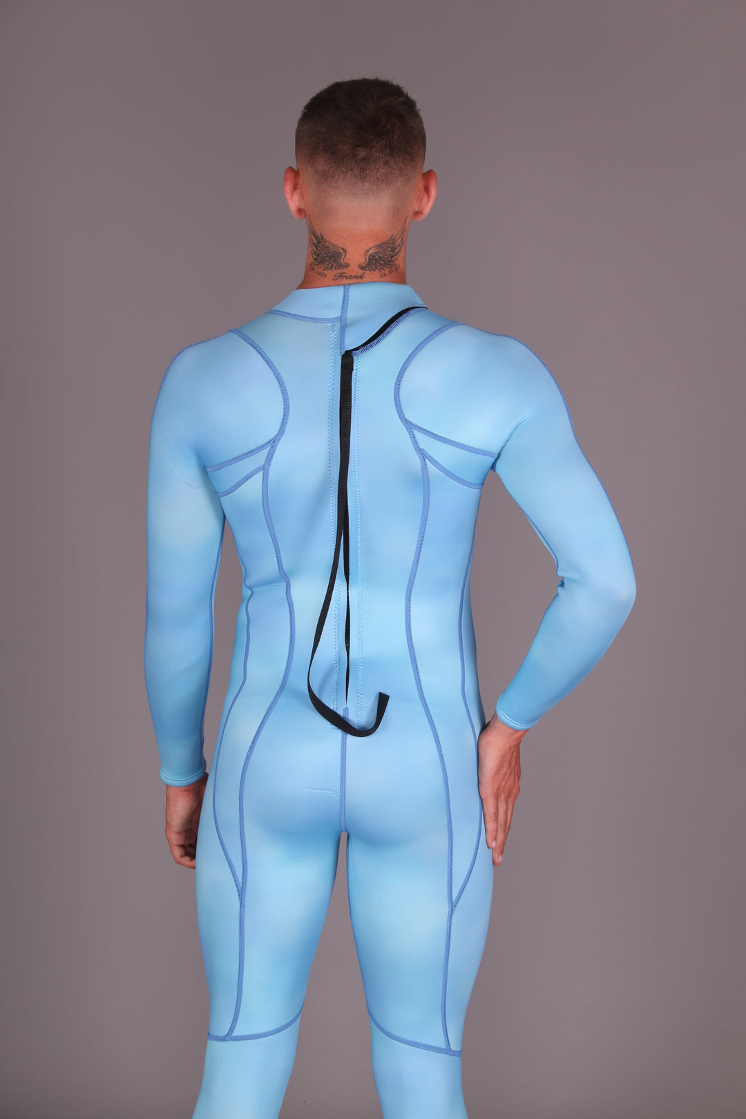 Back-Zip Steamer Wetsuit- 3/2.5mm Sapphire Blue