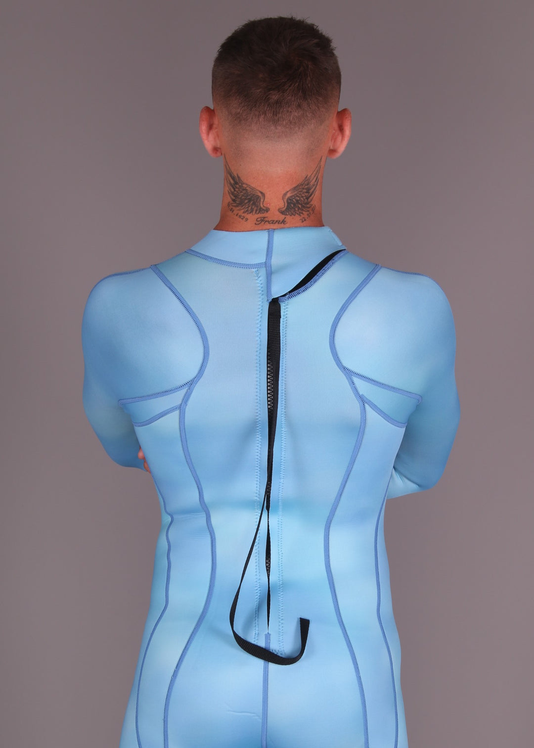 Back-Zip Steamer Wetsuit- 2mm Sapphire Blue